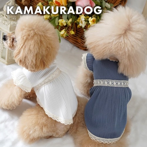 可愛い小型犬の洋服通販 鎌倉ドッグ エアリープリーツワンピース